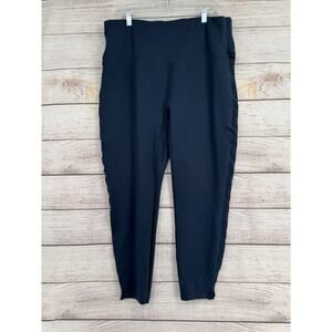 Spanx SPANXsmooth‎ PerfectFit Ponte Slim Straight Pant Women's XL Navy Blue